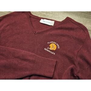 Vintage Florida State Seminoles Sweater Mens Medium NCAA Football Logo Scuca 90s